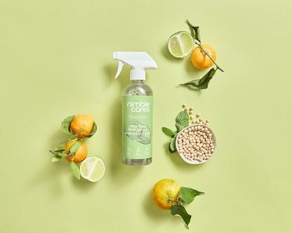 Nimble Cares Plant Based Multi-Purpose Antibacterial Cleaner Mild Mint 250 Uses - 500ml