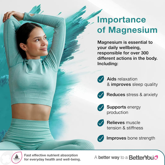 High Strength Magnesium Oil Spray – Vegan, Sleep & Muscle Relief – 600 Sprays, UK Made