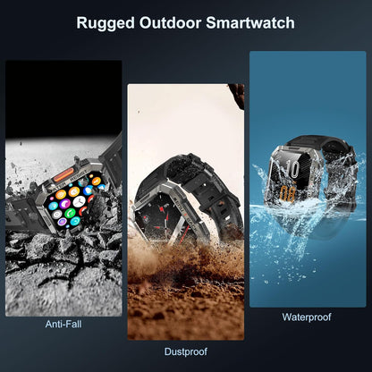 Blackview Rugged Smartwatch for Men – Bluetooth Call, 2.01'' Fitness Tracker, 900mAh