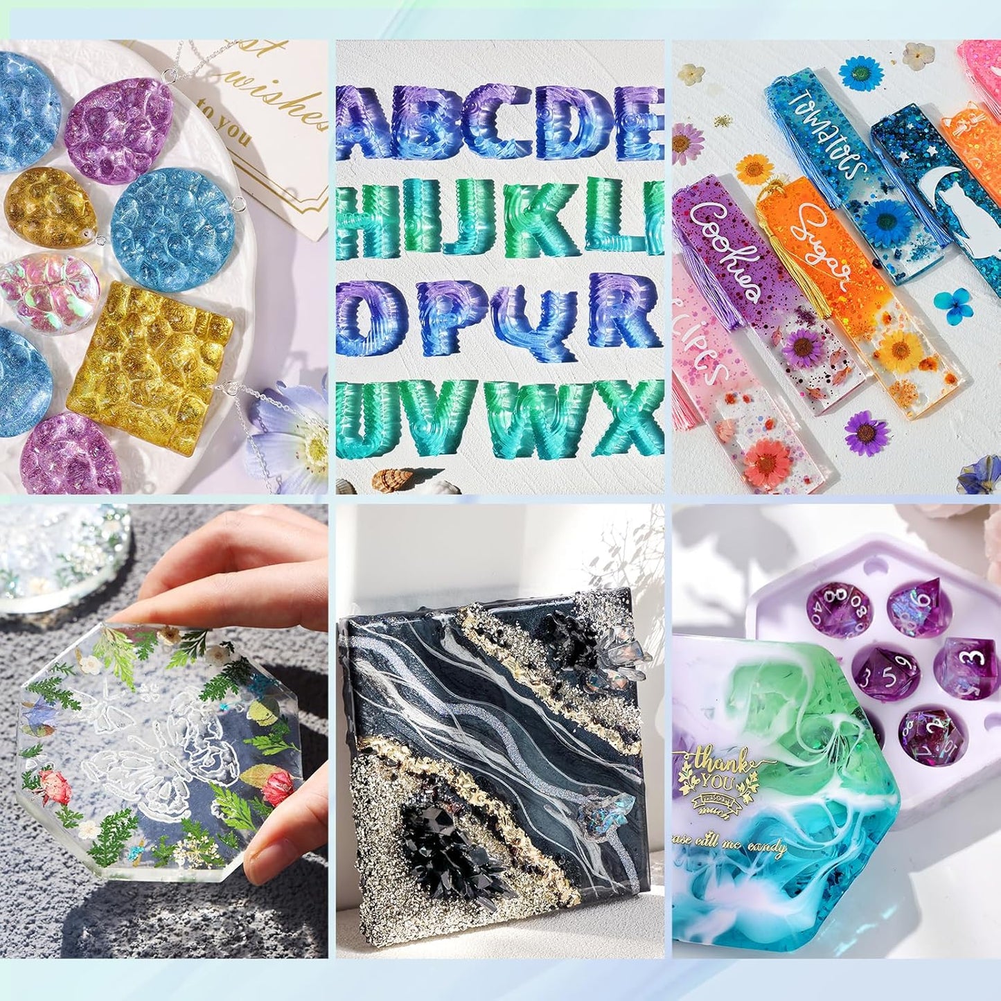 LET'S RESIN Clear Epoxy Resin Kit 2.4L – Bubble Free for Tumblers, Molds & Jewelry