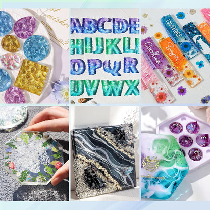 LET'S RESIN Clear Epoxy Resin Kit 2.4L – Bubble Free for Tumblers, Molds & Jewelry