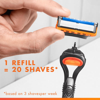 Gillette Fusion5 Razor Blades for Men – 11 Refills with Lubrastrip for Smooth Shave