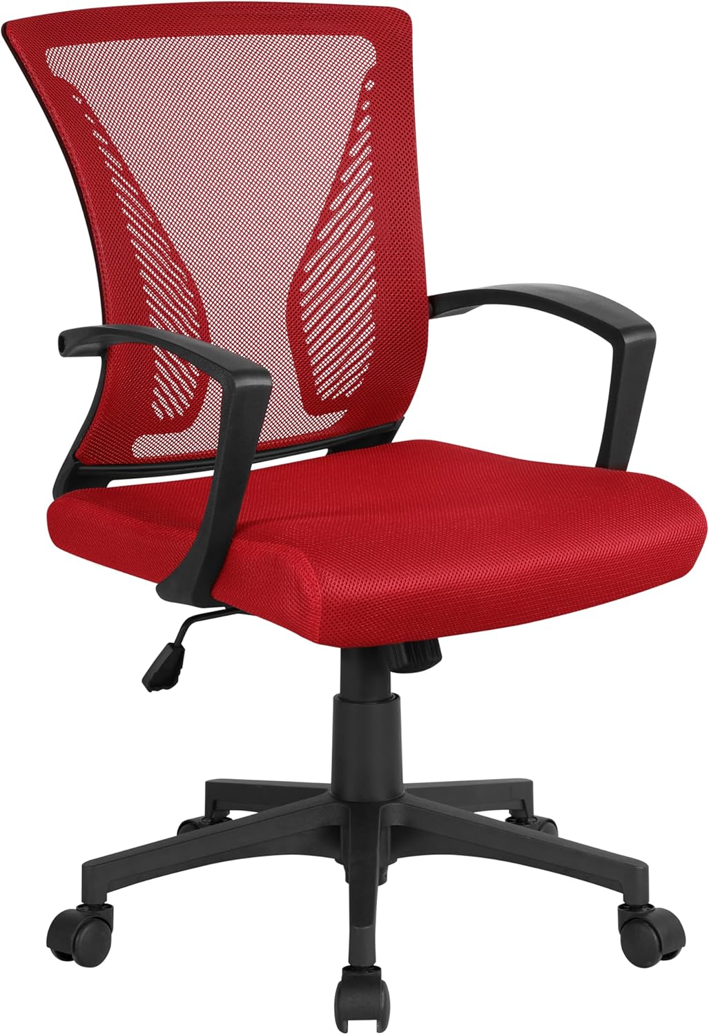 Ergonomic Mesh Office Chair with Lumbar Support & Armrests – Adjustable Swivel
