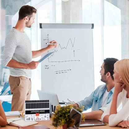 Black Whiteboard Markers, 15 Pack Dry Erase 0.7mm Fine Tip White Board Pens Ink Marker for Home, School & Office Uses