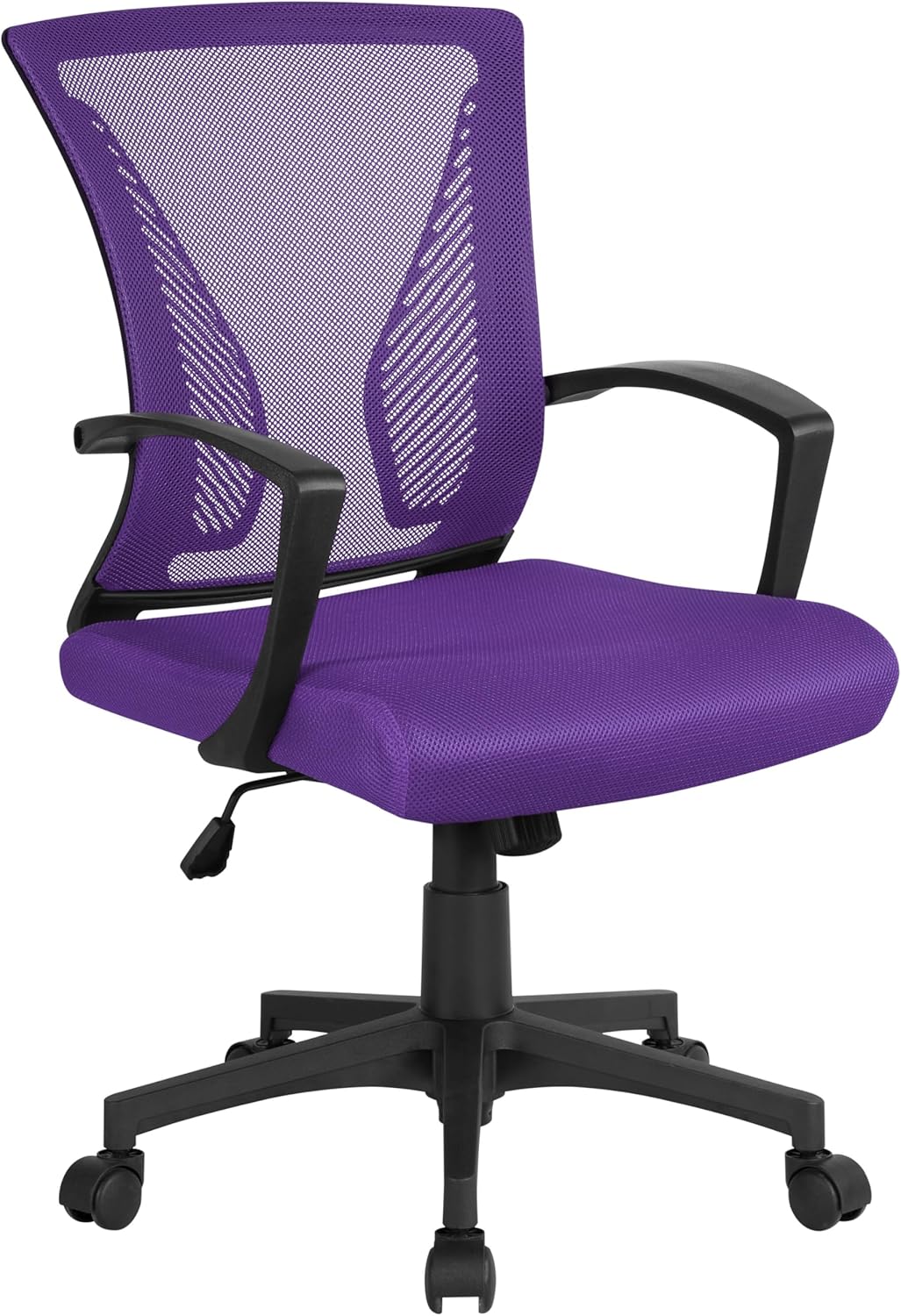 Ergonomic Mesh Office Chair with Lumbar Support & Armrests – Adjustable Swivel