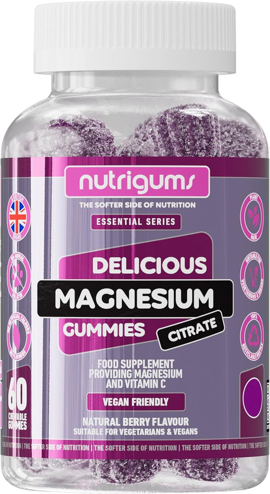 Magnesium Citrate & Vitamin C Gummies – High Strength Vegan Sleep & Energy Support