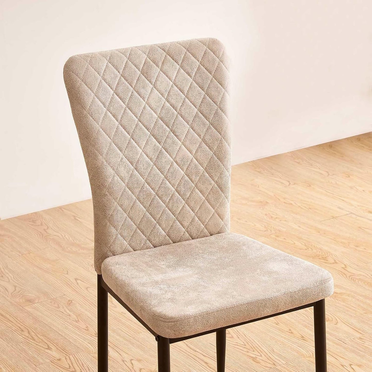 Modern Upholstered Dining Chairs Set of 4/6/8 – High Back, Metal Legs, Multi-Color
