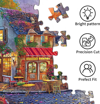 HUADADA Jigsaw Puzzles for Adults 1000 Piece Streets Scene 1000 Piece Jigsaw Puzzles for Adults Jigsaws Challenging Game
