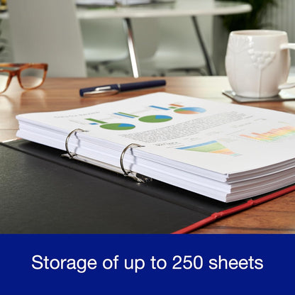 Oxford A4 Ring Binders 40mm – Pack of 3, Red Green Blue Durable Office Folders