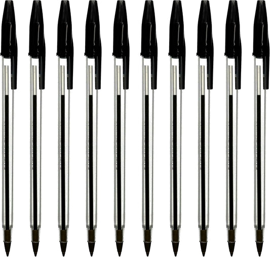 ARTH Black Biro Pens Ballpoint Multipack Box Of 50 Pens