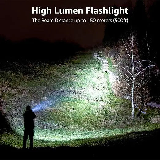 LE LED Torch Battery Powered, LE1000 Super Bright Hand Flashlight