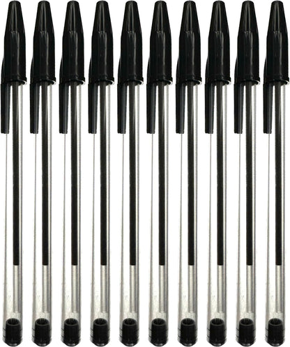 ARTH Black Biro Pens Ballpoint Multipack Box Of 50 Pens