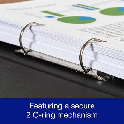 Oxford A4 Ring Binders 40mm – Pack of 3, Red Green Blue Durable Office Folders