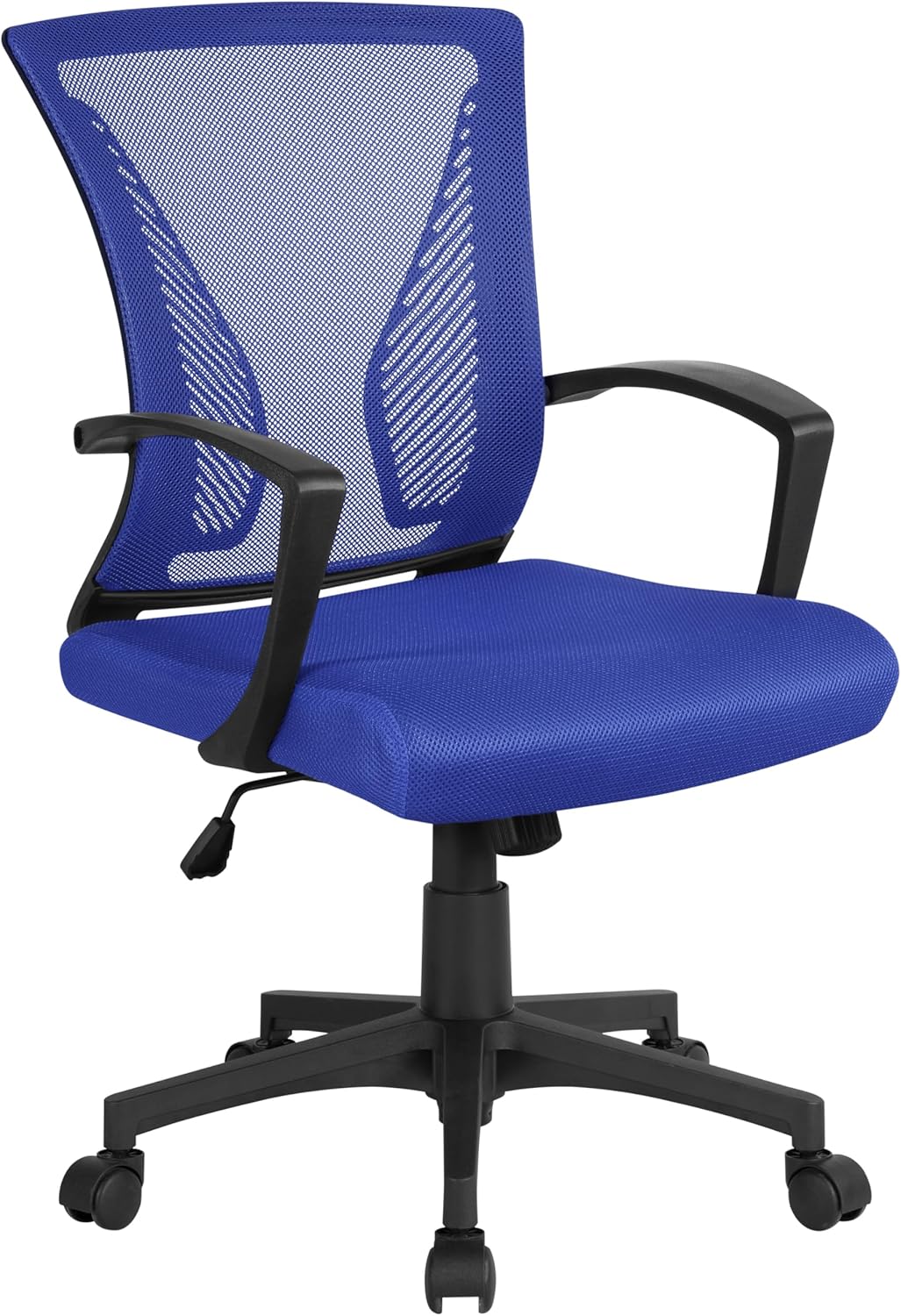 Ergonomic Mesh Office Chair with Lumbar Support & Armrests – Adjustable Swivel