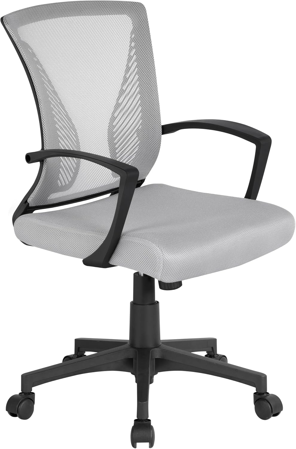 Ergonomic Mesh Office Chair with Lumbar Support & Armrests – Adjustable Swivel