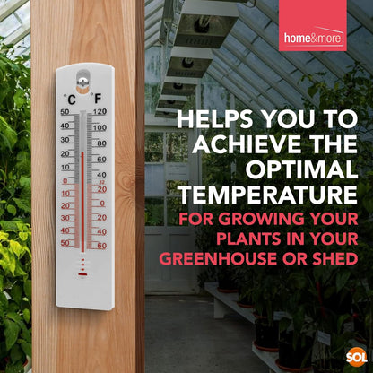 2-Pack Wall Thermometer – Indoor/Outdoor Temp Monitor, Easy Mount, Accurate Reading