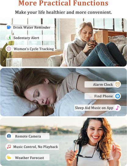 Alexa Smart Watch 1.83'' Call Answer Fitness Tracker for Android & iPhone, IP68