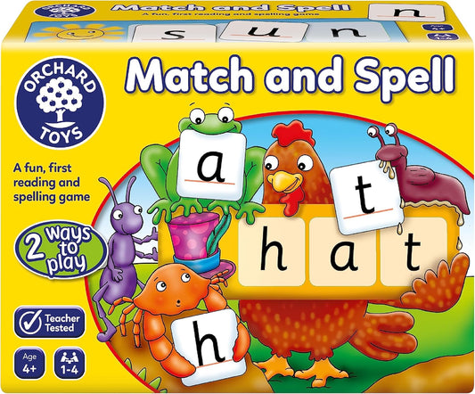 Orchard Toys Match and Spell Game - Kids Learning & Educational Toys with Sight Words & Flash Cards - Alphabet & Spelling Games for 4 Year Olds and Up - Word Building & Phonics Games for Boys & Girls