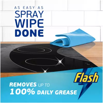 Flash Spray Wipe Done Bright Crisp Lemon Cleaning Spray 800ml