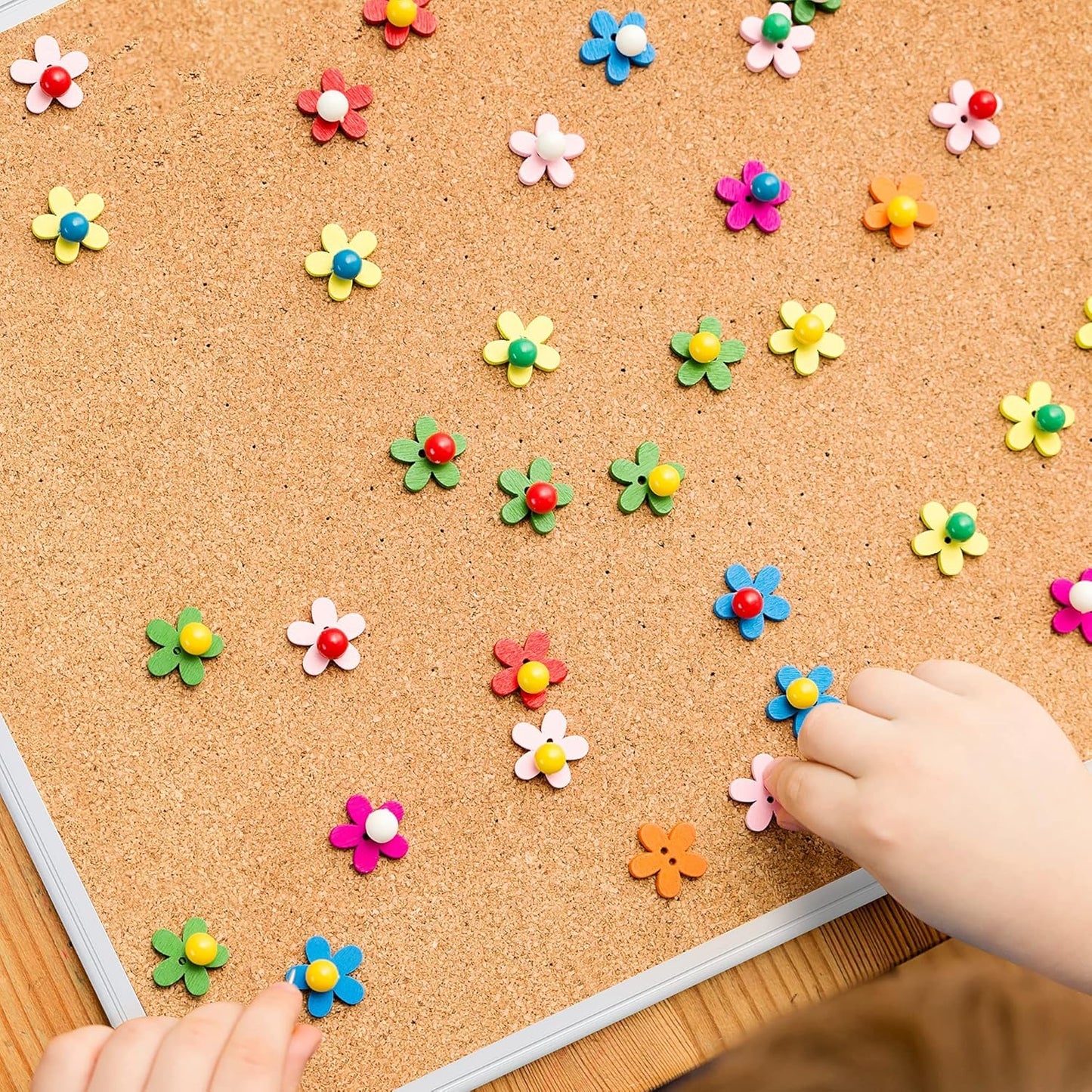 Basics Aluminum Frame Cork Notice Rectangular Board, 90cm x 60cm, Silver