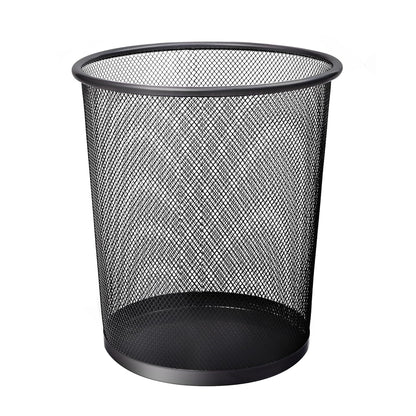 KEPLIN Black Mesh Trash Can – Stylish Metal Bin for Home, Office & Bathroom