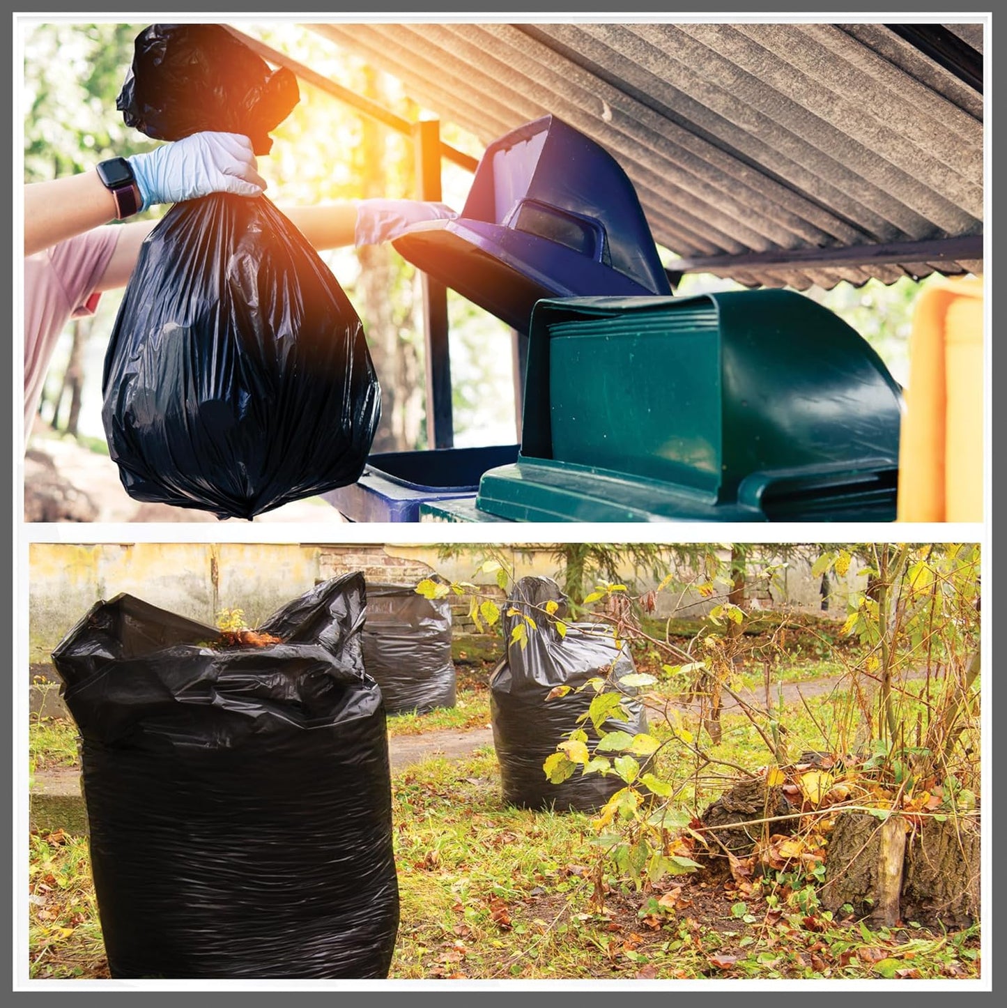 DCS 200 Heavy Duty Black Bin Bags 80L – Strong Trash Sacks for Home & Office Use