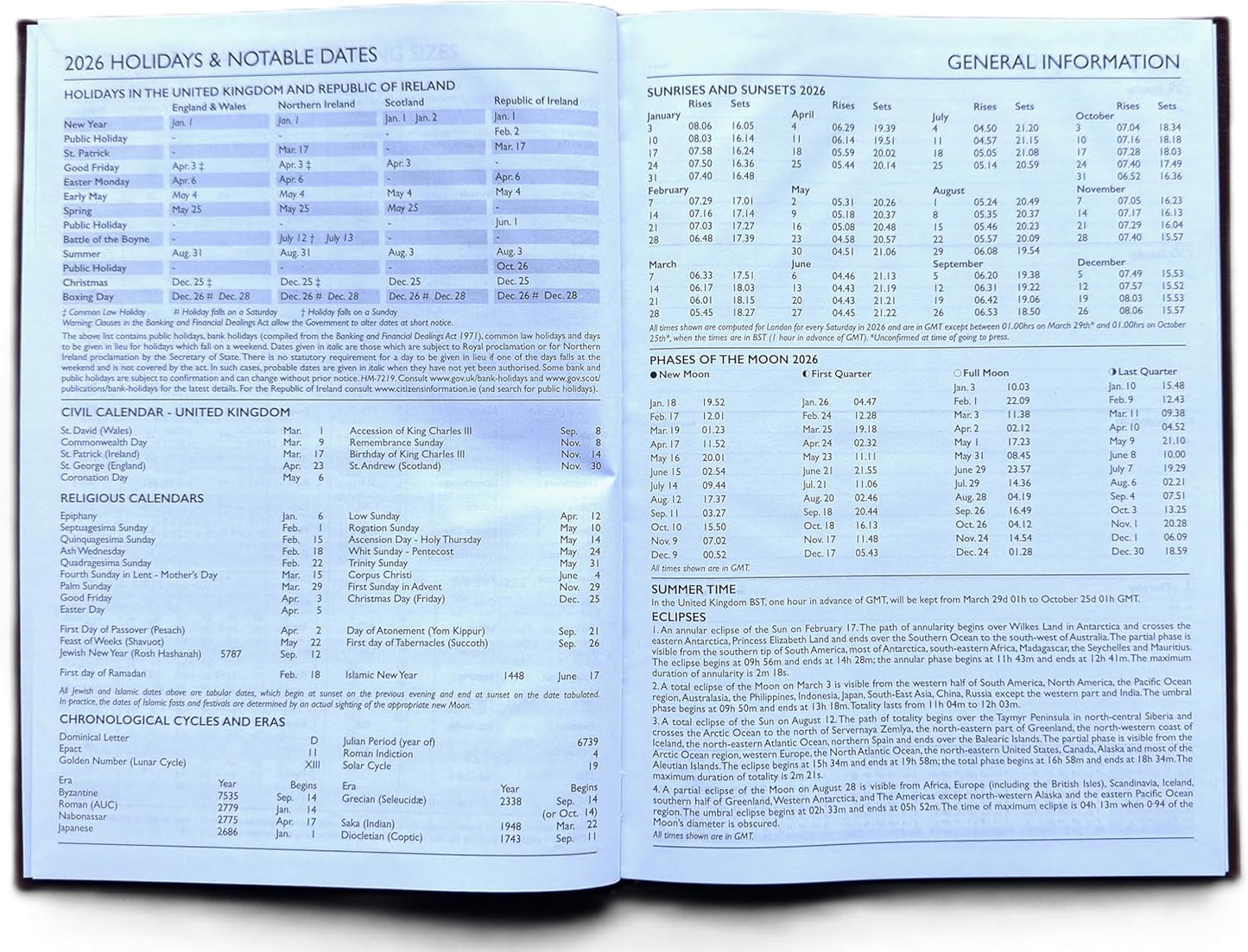 2026 Diary A5 Week to View - Black