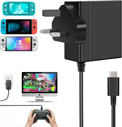 For Nintendo Switch 39W Charger,For Switch/Switch OLED/Switch Lite/Switch Dock