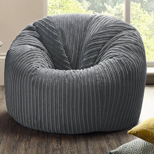 Jumbo Cord Beanbag Chair XL Large Bean Bags in Plush Jumbo Cord beanbags FILLED