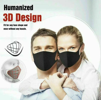 5x Face Mask Reusable Masks UK Washable Mouth Nose Breathable Protection Cover