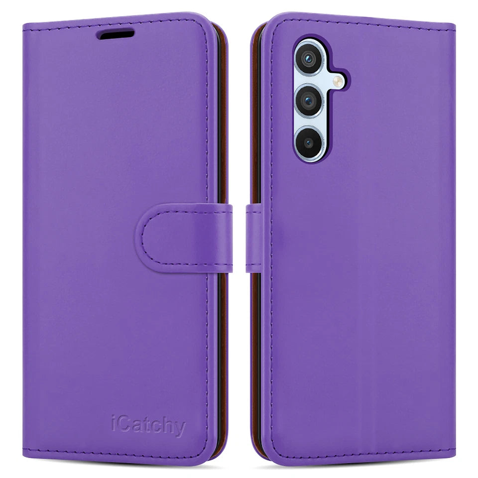 For Samsung Galaxy A14 Phone Case Leather Wallet Flip Folio Stand Cover