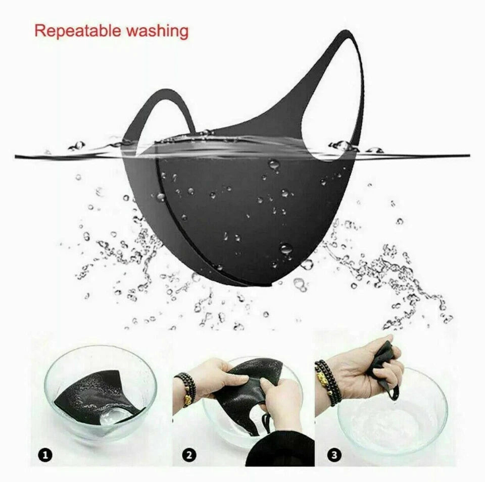 5x Face Mask Reusable Masks UK Washable Mouth Nose Breathable Protection Cover