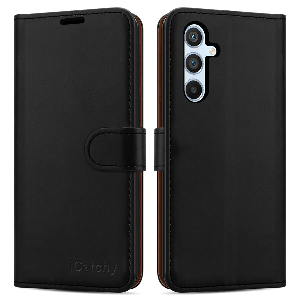 For Samsung Galaxy A14 Phone Case Leather Wallet Flip Folio Stand Cover