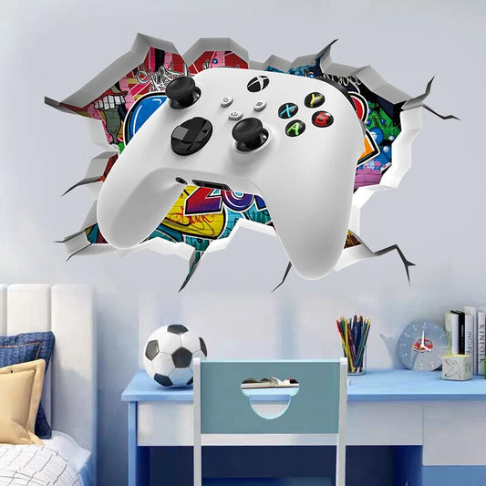 Game Mural Wall Art Stickers Removable Playroom Bedroom Decor Decals