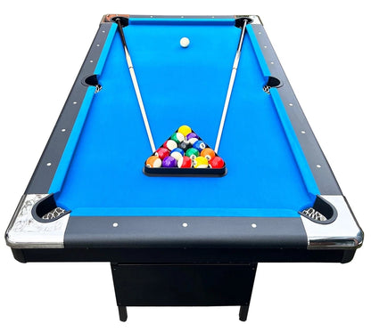 HomeGames 6ft Folding Leg Pool Table - Blue Cloth - Free Delivery 3-7 Days. SALE