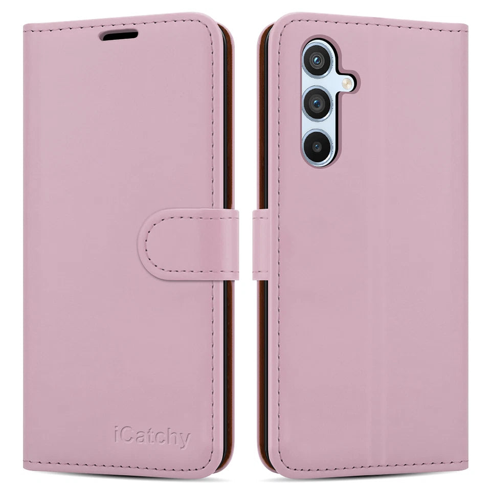 For Samsung Galaxy A14 Phone Case Leather Wallet Flip Folio Stand Cover